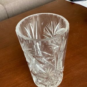 Vintage Pinwheel Crystal Vase